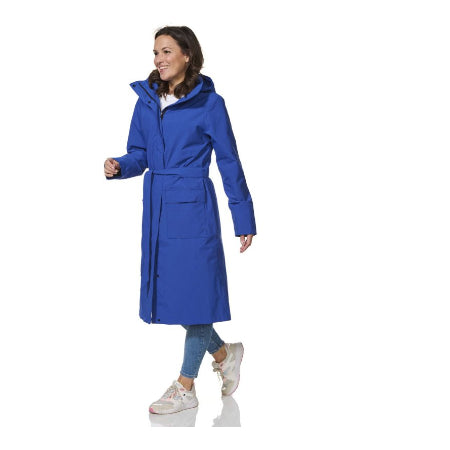 Happy Rain Days - lange damesregenjas - Rome kobalt blauw maat M (EU 38)