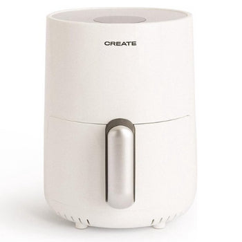 CREATE - Heteluchtfriteuse 1,5L 2 porties met extra knapperig resultaat - 80 tot 200ºC - Wit - AIR FRYER