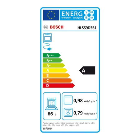 Bosch inductiefornuis HLS59D351 - Serie 6 - Vrijstaand 