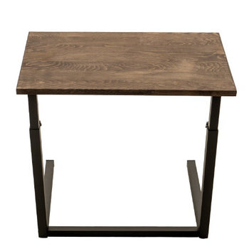 Laptoptafel, kleur Walnoot / Zwart - 60 x 40 cm