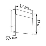 Brievenbus Manhattan Special Wit / Zwart