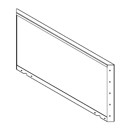 Cortenstaal paneel 50 x 100 cm voor plantenbakken (2 stuks)