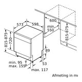 Siemens onderbouw vaatwasser SN43ES22CE - iQ300