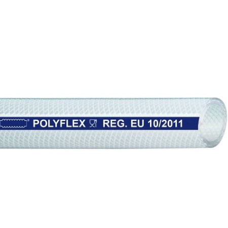 Baggerman Polyflex PVC perslucht compressorslang 13x20 mm met inlagen 50 mtr