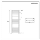 Handdoekradiator CV Modern 120cm x 40cm - Wit | Ive