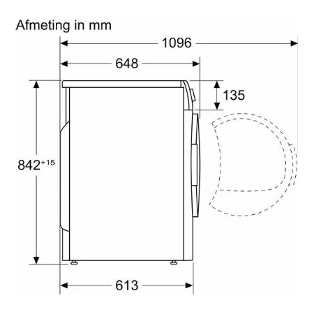 Siemens warmtepompdroger WQ45G2D5NL - IQ500 