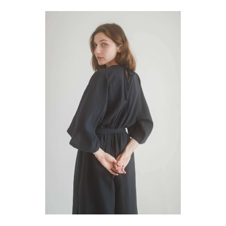 Dames Cossac Black kimono jumpsuit - maat S