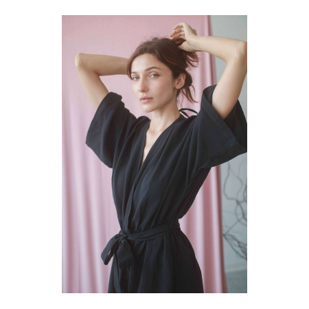 Dames Cossac Black kimono jumpsuit - maat S