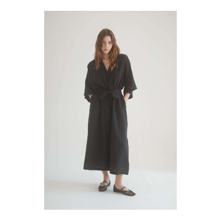 Dames Cossac Black kimono jumpsuit - maat S