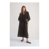 Dames Cossac Black kimono jumpsuit - maat S