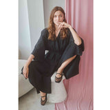 Dames Cossac Black kimono jumpsuit - maat L