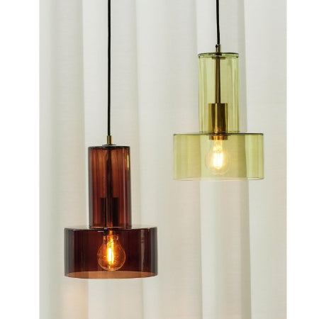 Hübsch Ripple Plafondlamp Amber