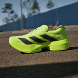 Adidas Adizero Adios Pro 4 heren sportschoenen - maat 44 2/3 - neon geel / zwart