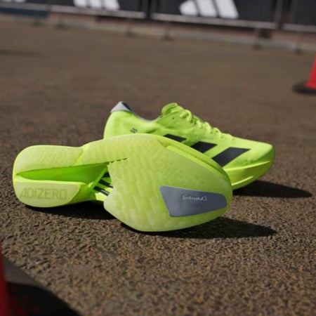 Adidas Adizero Adios Pro 4 heren sportschoenen - maat 44 2/3 - neon geel / zwart