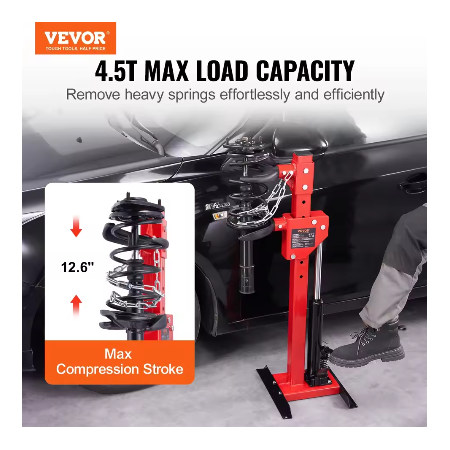  VEVOR Strut-veercompressor 4,5 ton / 9920 LBS Hydraulische krik 1 ton nominale compresskracht Automatische strut-spiraalveercompressor