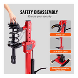  VEVOR Strut-veercompressor 4,5 ton / 9920 LBS Hydraulische krik 1 ton nominale compresskracht Automatische strut-spiraalveercompressor