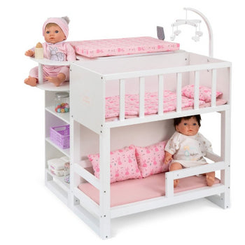 ELLA & PIET® Groot Poppenverzorgingscentrum 6in1 van Hout