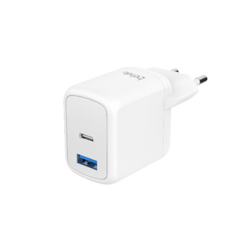 BeHello Oplader 25W met 2 poorten (USB-C en USB-A) wit