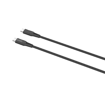 BeHello USB-C naar USB-C kabel geweven 1m zwart