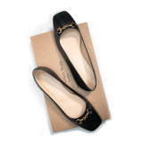 Will's Vegan Store ,Ballerina's met vierkante neus zwart maat 39