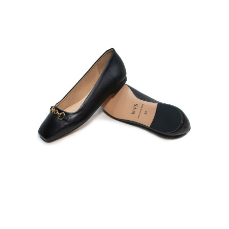 Will's Vegan Store ,Ballerina's met vierkante neus zwart maat 39