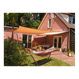Sunfighters waterdoorlatend schaduwdoek vierkant 500x500cm Zand 320gr/m2