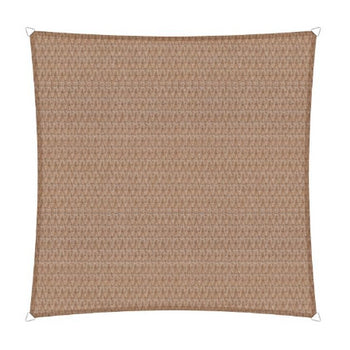 Sunfighters waterdoorlatend schaduwdoek vierkant 500x500cm Zand 320gr/m2
