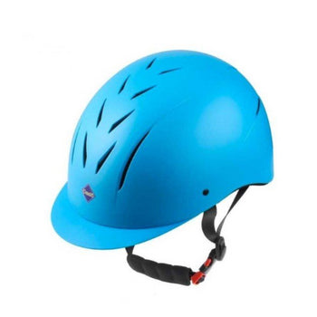 Paardrijhelm - Cap - Blauwe kunststof - maat XS