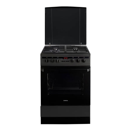 Inventum gasfornuis VFG6034WGZWA - Zwart