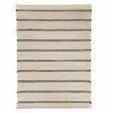 OYOY LIVING Putki Vloerkleed - Offwhite / Zwart 100% wol