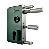 Swing gate lock GTS 2 green RAL 6009 handle no. 1047