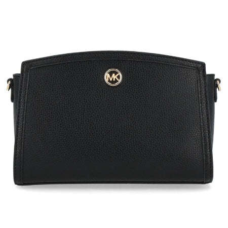 Michael Kors - Crossbody bag Chantal Grande in black grained leather.