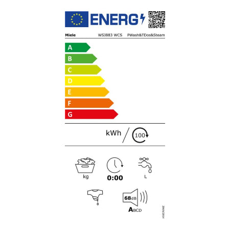 Miele wasmachine WSJ 883 WCS - PowerWash & TwinDos