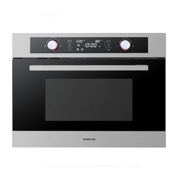 Inventum inbouw combi-oven IMC6044RK - RVS/Zwart