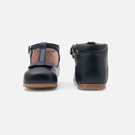 Jacadi schoenen eerste stapjes - baby meisje - marineblauw -maat 19