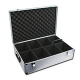 CD koffer DJ case voor 140 CDs - zilverkleurig