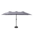 Toscano Feel Furniture – Toscano – Grote Parasol – Twin – 4.5 Meter – Donkergrijs