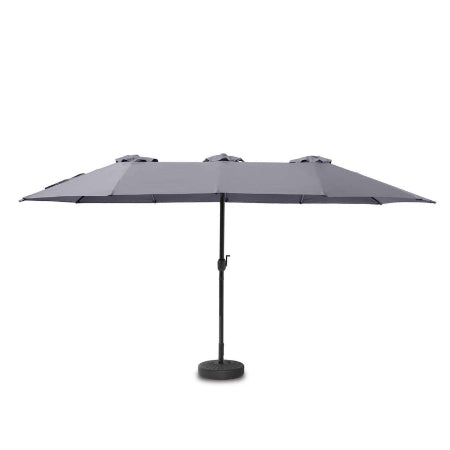 Toscano Feel Furniture – Toscano – Grote Parasol – Twin – 4.5 Meter – Donkergrijs