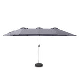 Toscano Feel Furniture – Toscano – Grote Parasol – Twin – 4.5 Meter – Donkergrijs