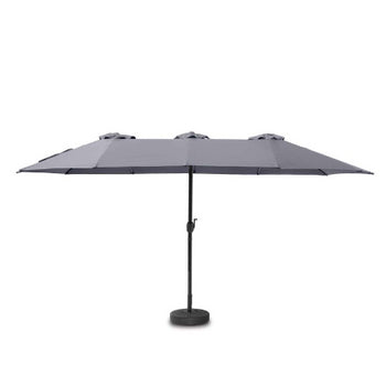 Toscano Feel Furniture – Toscano – Grote Parasol – Twin – 4.5 Meter – Donkergrijs