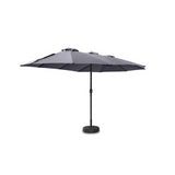 Toscano Feel Furniture – Toscano – Grote Parasol – Twin – 4.5 Meter – Donkergrijs