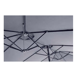 Toscano Feel Furniture – Toscano – Grote Parasol – Twin – 4.5 Meter – Donkergrijs