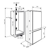 Inventum inbouw koelkast IKV1782S - 178 cm 