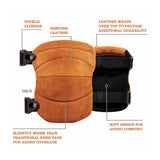 Ergodyne 18232 230LTR Leren Kniebeschermers – Brede Zachte Kap