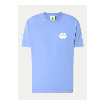 New Amsterdam Surf Association T-shirt met logo- en backprint - Blue - Maat S