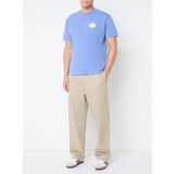 New Amsterdam Surf Association T-shirt met logo- en backprint - Blue - Maat S