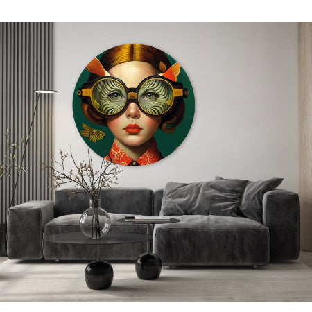 Muurcirkel Underwater art - Mirjam Duizendstra - 60cm