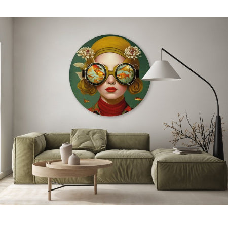 Muurcirkel I wish I was a Fish - Mirjam Duizendstra - 40cm