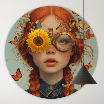 Muurcirkel Funflower - Mirjam Duizendstra - 40cm