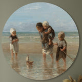 Muurcirkel Kinderen der zee - Jozef Israëls - 60cm